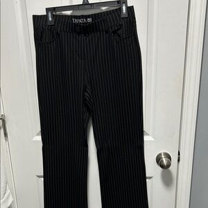 Tapata Black Pinstripe Pants NWOT